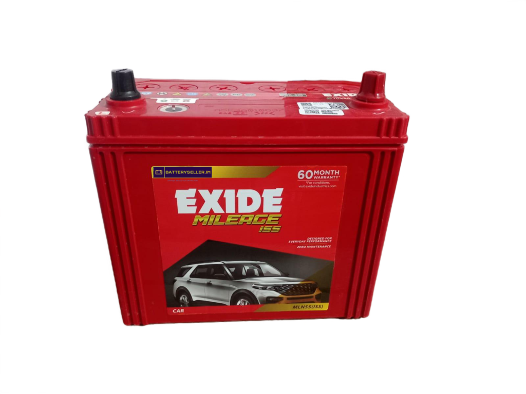 EXIDE MILEAGE MLN55(ISS) PETROL HYBRID CAR BATTERY